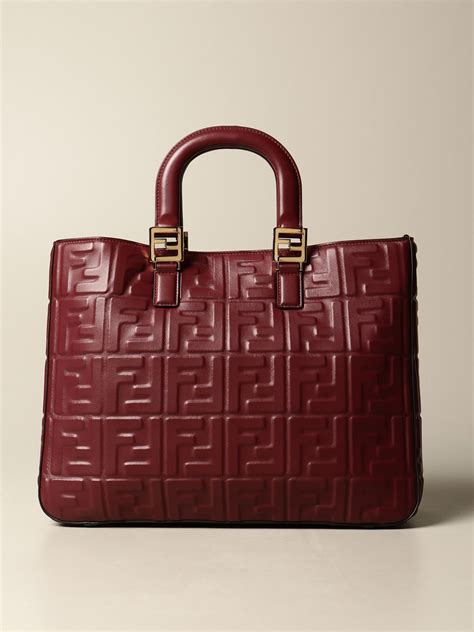 borsa fendi bordeaux